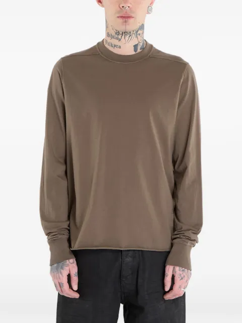 Rick Owens DRKSHDW long-sleeved crew-neck T-shirt Brown DU01F4279RNP