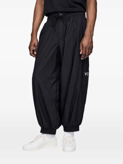 Y-3 elastic-waist cuffed trousers Black KE6632