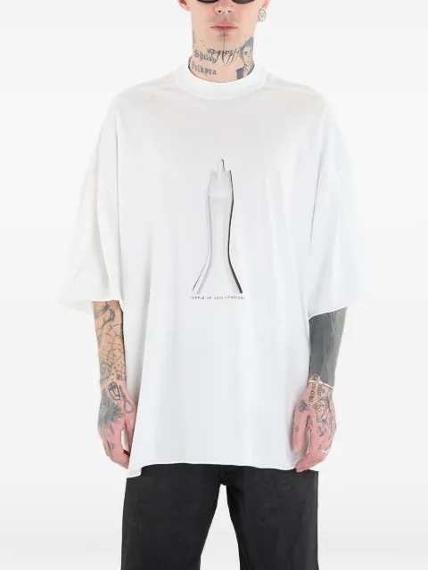 Rick Owens DRKSHDW Tommy graphic T-shirt White DU01F4259RNEP5