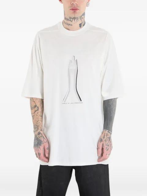 Rick Owens DRKSHDW graphic jumbo T-shirt Neutrals DU01F4274RNEP5