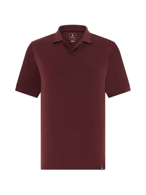 Boggi Milano high-performance piqué polo shirt with S-Cafè® yarn Red BO26P024209