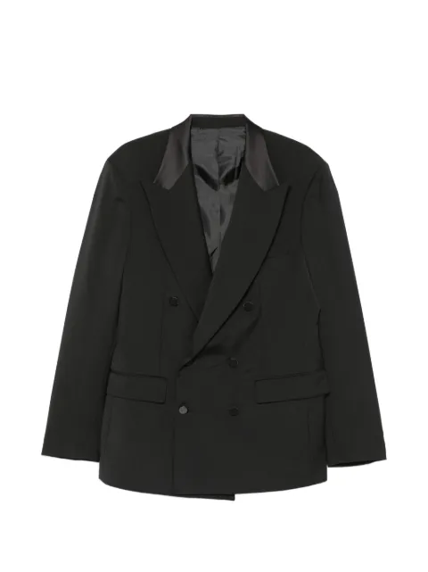 MARSEM double-breasted peak-lapel blazer Black G083RRSS26T218