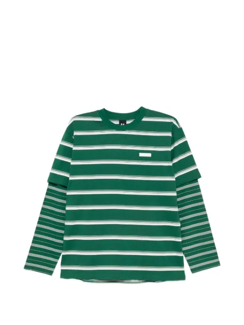 P.E Nation Spark layered-sleeve T-shirt Green 263L029AMAZON