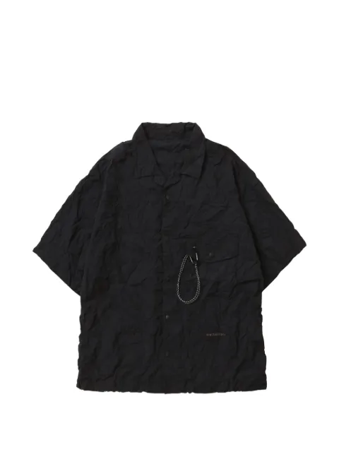 and Wander flap-pocket short-sleeve shirt Black 5746183052010