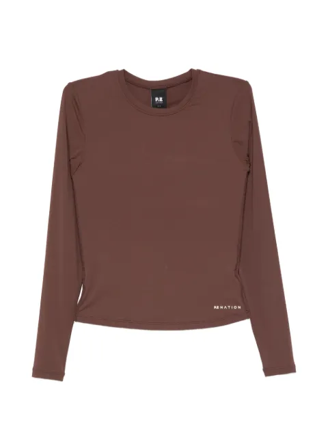 P.E Nation Foundation long-sleeve top Brown 243L265