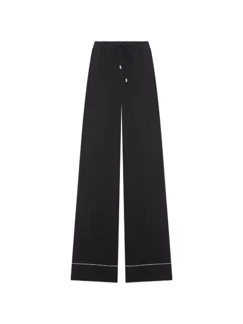 Sportmax drawstring piped trousers Black 2612131082600