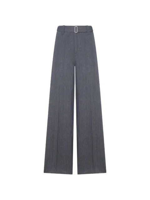 Lardini pinstripe belt trousers Grey PAINDROPACA66204