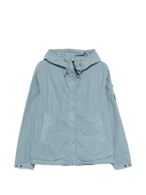 C.P. Company zip-fastening lens-detail hoodie Blue 20CMOW075A110324G809