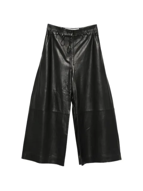 Isabel Benenato drawstring wide-leg trousers Black DL04S26