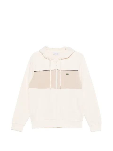 Lacoste logo-patch hoodie Neutrals SH0892