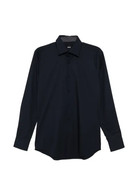 BOSS easy-iron poplin shirt Blue 50560574