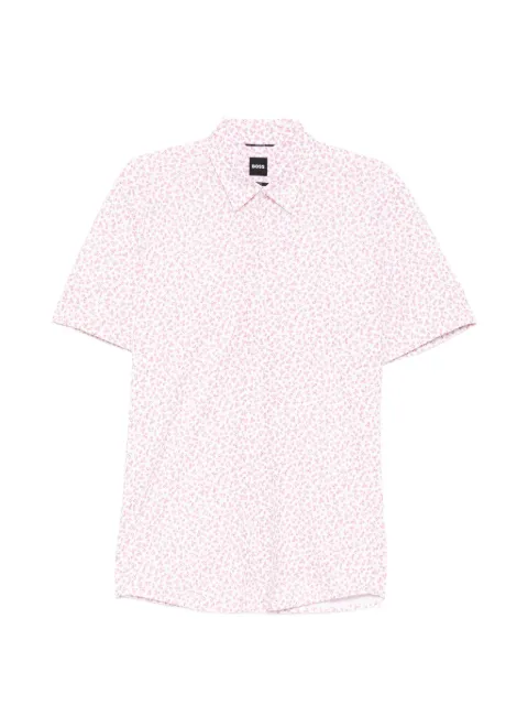 BOSS floral-print short-sleeve shirt White 50560692