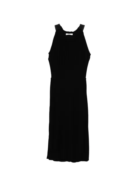 Prada Pre-Owned draped maxi dress Black CSVM9095