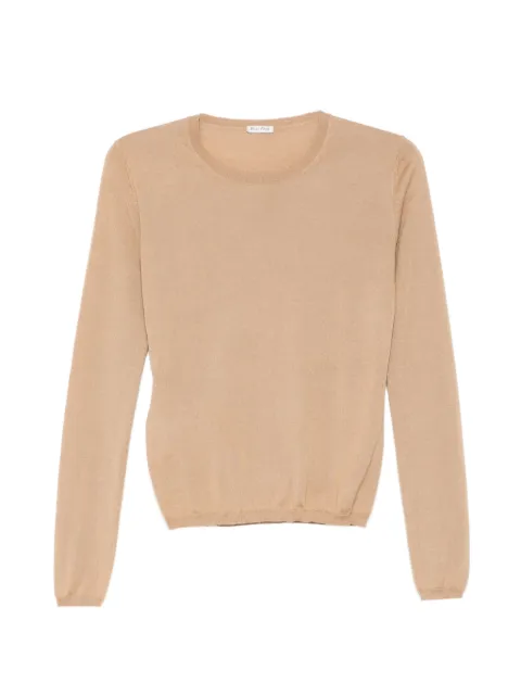 Prada Pre-Owned crew neck knited top Neutrals CSVM9115