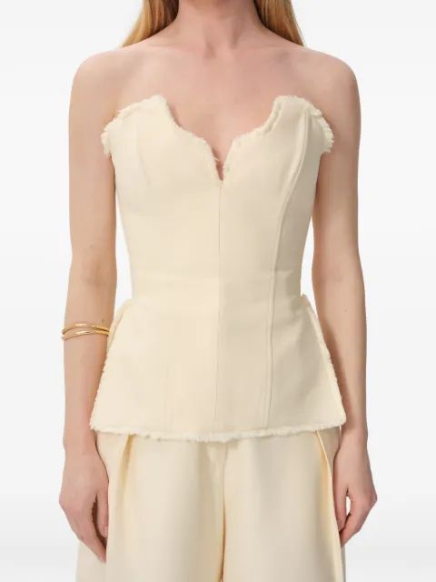 CONCEPTO fringed corset Neutrals PSS26SAND