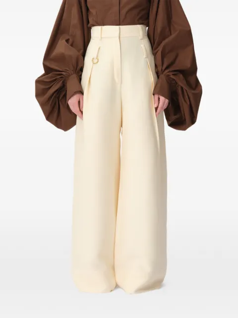 CONCEPTO Edge wide-leg trousers Yellow PSS26EDGE