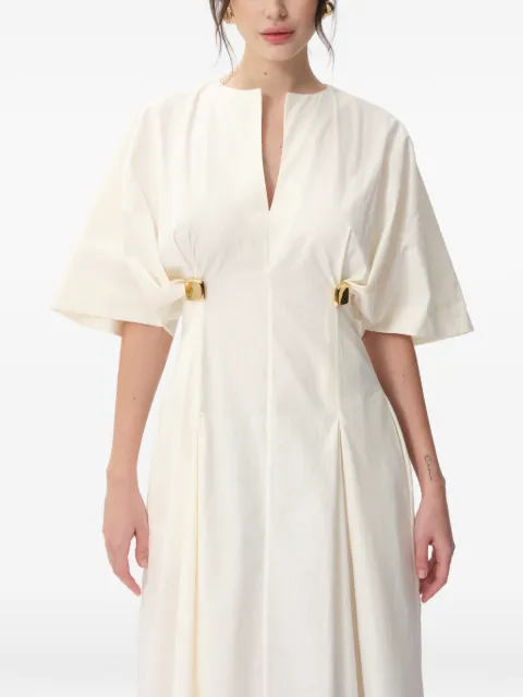 CONCEPTO Breeze V-neck maxi dress Neutrals PSS26BREEZE