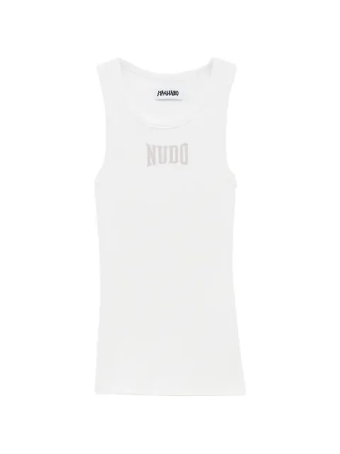 Magliano logo-lettering vest Neutrals MGSS26TT02876