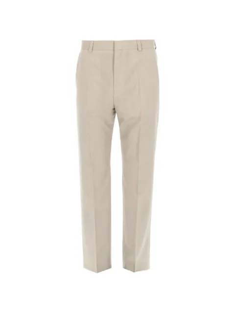 HUGO pressed-crease tailored trousers Neutrals 50553788