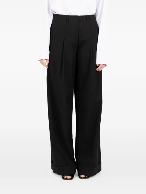 Société Anonyme pleated wide trousers Black LDIETRICHSA18W98CN100