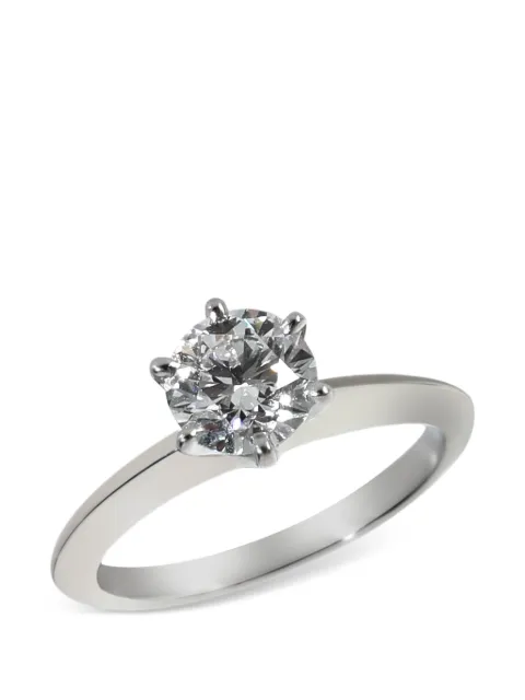 Tiffany & Co. Pre-Owned diamond engagement ring Silver 144468