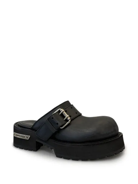 Balenciaga Venom buckle mules Black 866571WBEQ4
