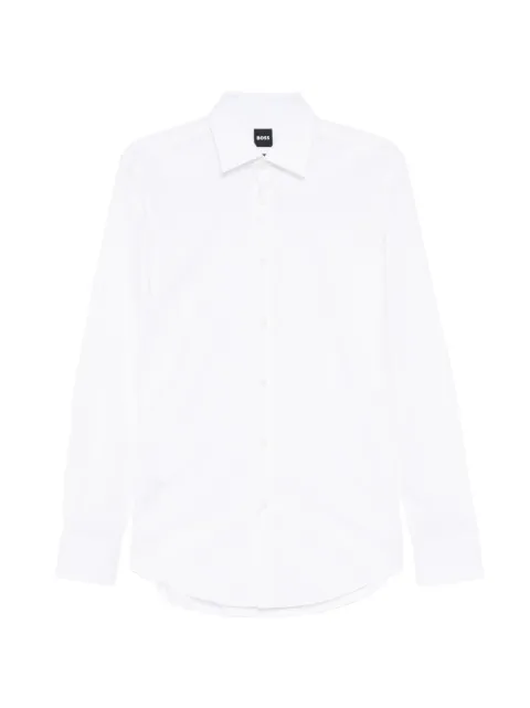 BOSS easy-iron poplin shirt White 50560574