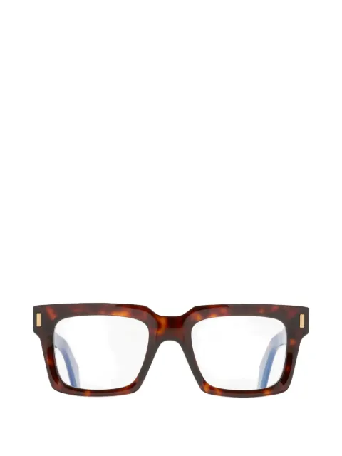 Cutler & Gross dark turtle geometric frame glasses Brown 9386OPT02