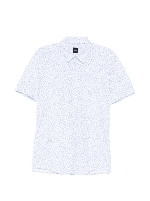 BOSS floral-print short-sleeve shirt White 50560692