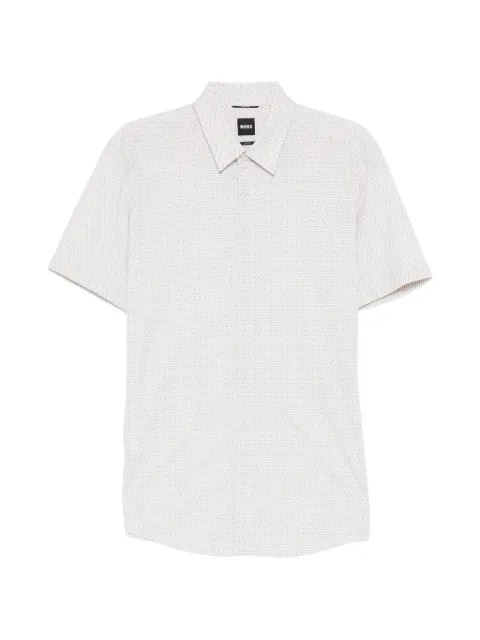 BOSS all-over print short-sleeve shirt Neutrals 50560692