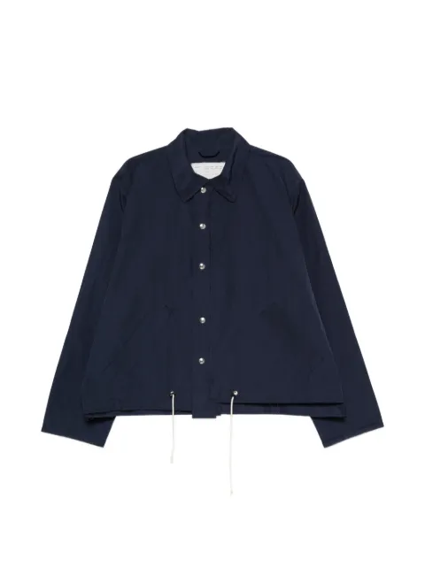 Camiel Fortgens raw-cut drawstring jacket Blue CF21090102