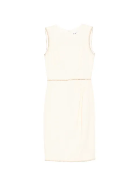 CHANEL Pre-Owned sleeveless tweed dress Neutrals CSVM9081