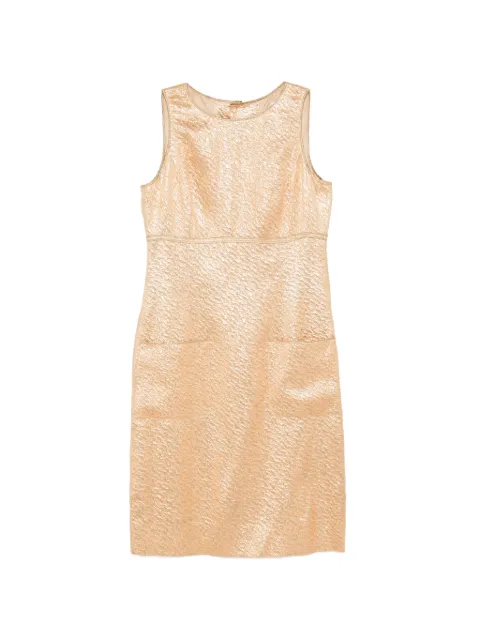 CHANEL Pre-Owned 1996 brocade mini dress Gold CSVM9080