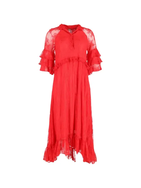 Dodo Bar Or Rossano ruffled dress Red NAPPUGBCL364540W