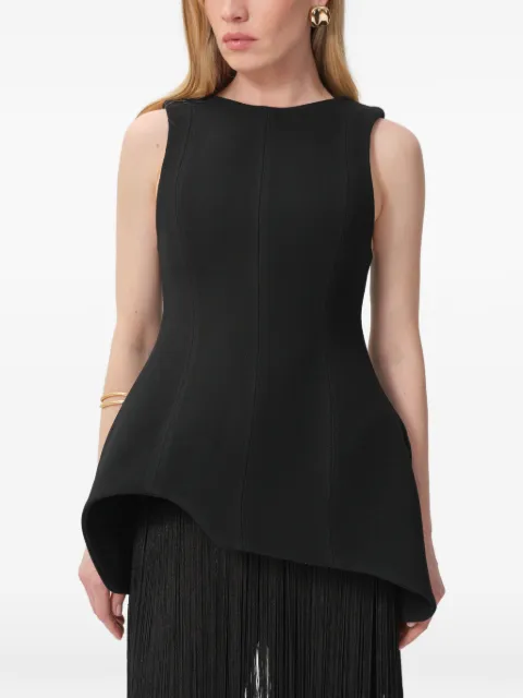 CONCEPTO Lumen asymmetrical blouse Black PSS26LUMEN