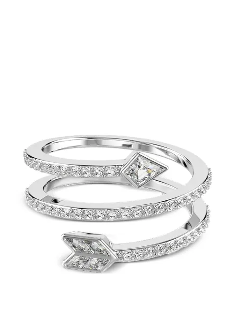 Swarovski Idyllia crystal-embellished arrow ring Silver 5741525
