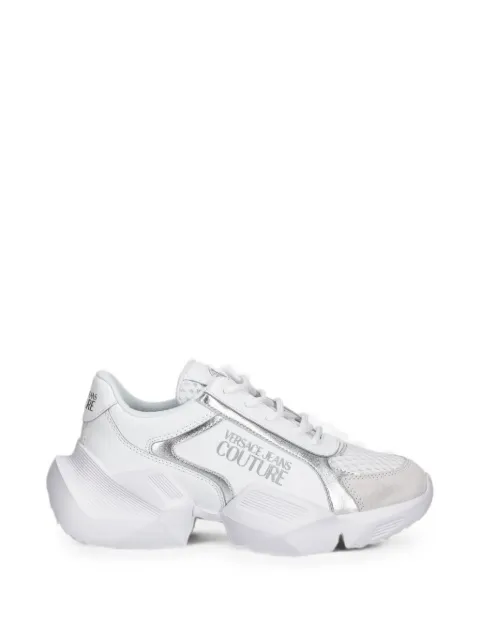 Versace Jeans Couture logo-print panelled sneakers White 80VA3SU3ZPB78