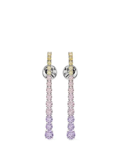 Swarovski Matrix crystal-embellished drop earrings Pink 5751195