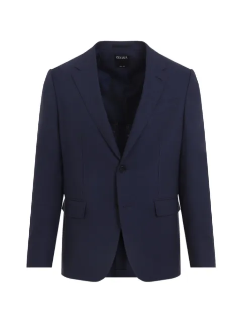 Zegna flap-pocket linen blazer Blue 373523A310FT20