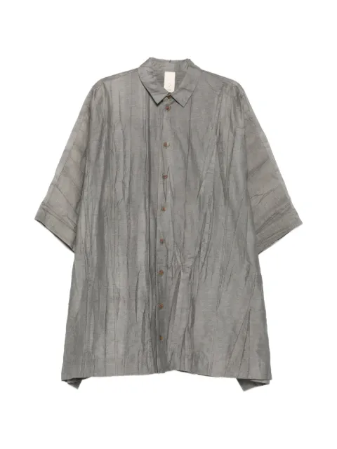 SOH crinkled-effect shirt Grey SPHBC020