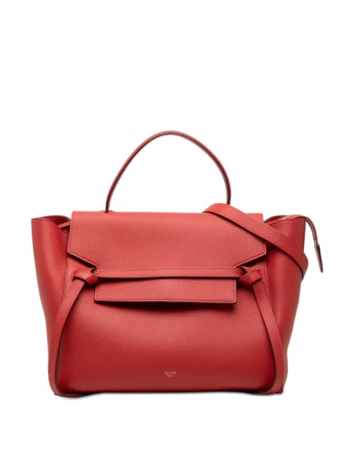 Celine Pre-Owned 2015 Mini Leather Belt Bag satchel Red SQM1DLSNJ95WJBA8