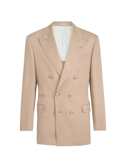 Brunello Cucinelli one-and-a-half breasted tailor blazer Neutrals MP4788BPCGC1025