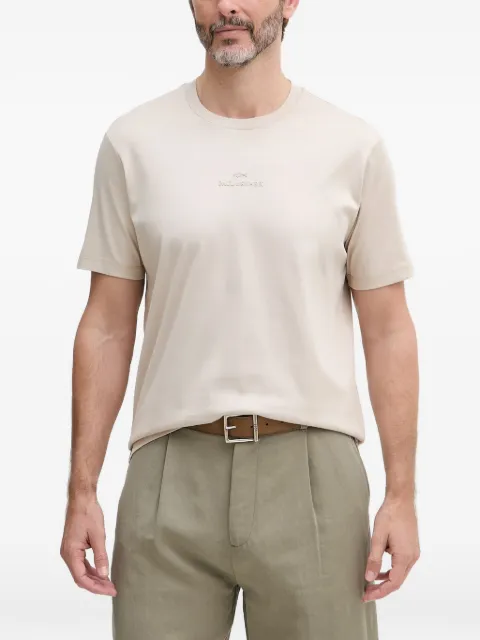 Paul & Shark logo-embroidered T-shirt Neutrals 26411049