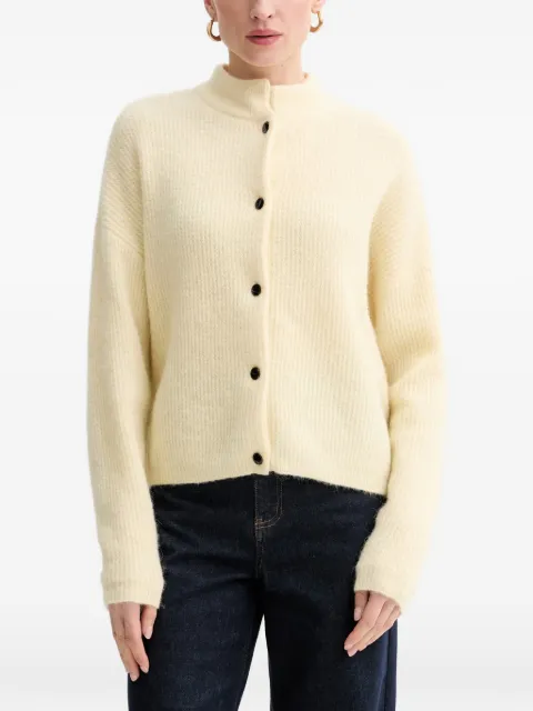 Gestuz button-up ribbed cardigan Yellow 10906463