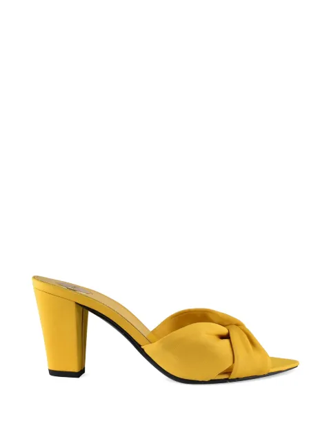 Saint Laurent Franciane twisted sandals Yellow 863365AAF3F7010