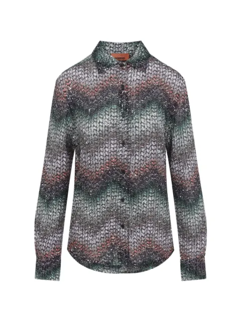 Missoni sequin shirt Green DS26SJ0ZBC0065