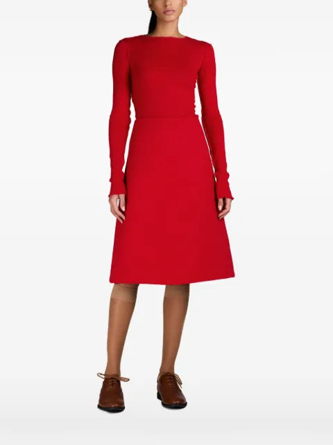 MARK-OFF Chelsea ribbed-knit top Red BCGR