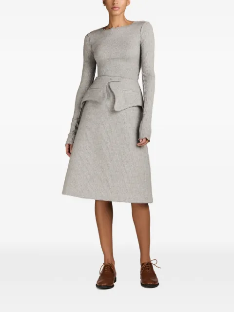 MARK-OFF York peplum belt Brown BYGG