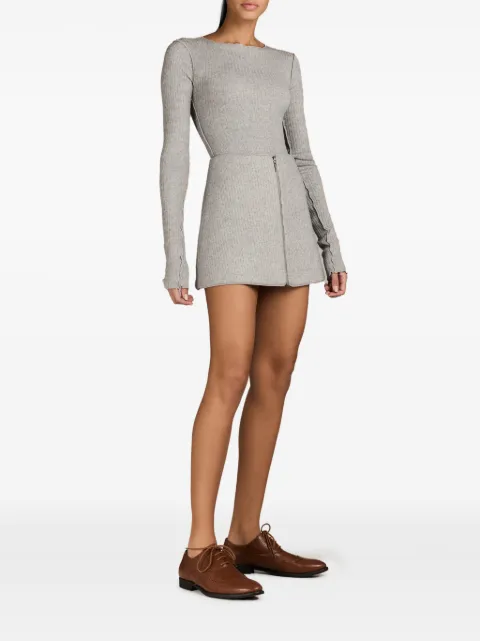 MARK-OFF Britt zip-up miniskirt Grey FBGG