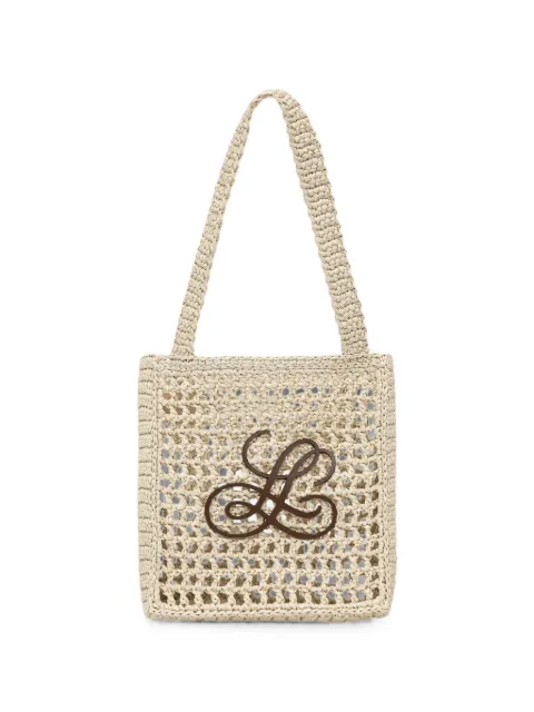 LUISA SPAGNOLI mini Isolette interwoven tote bag Neutrals 543088